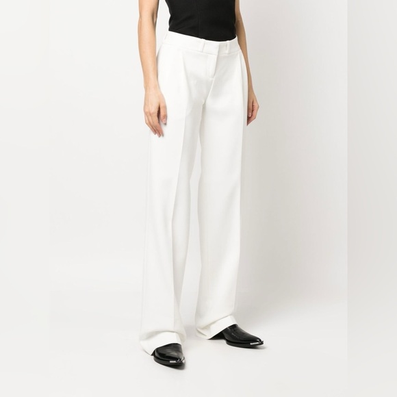 NWT Coperni Low Rise Loose Tailored Trousers in Optic White - Picture 3 of 10